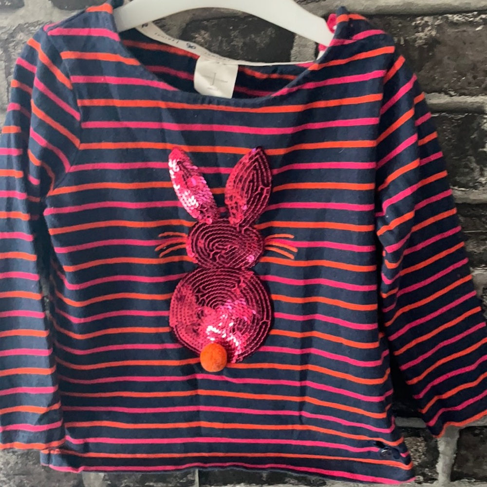Toddler sequinned bunny shirt